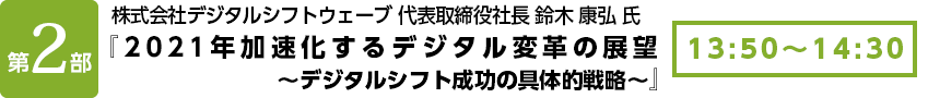 株式会社デジタルシフトウェーブ　代表取締役社長　鈴木 康弘氏